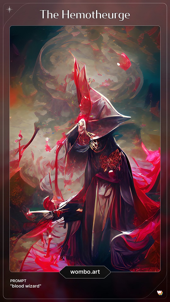 Hemotheurge, a Wizard of Blood